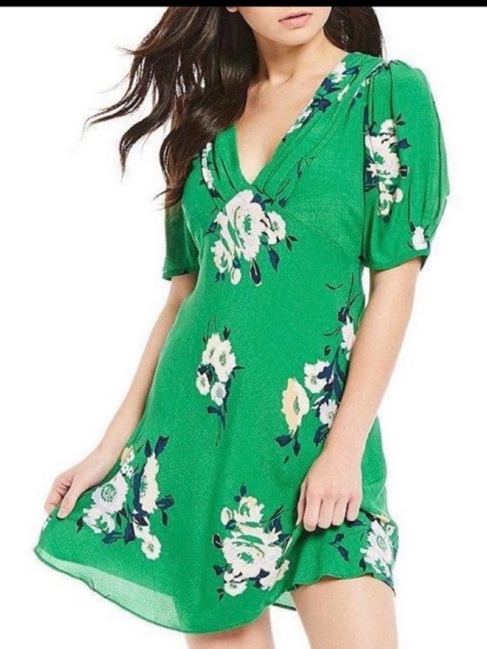 NWT Free People Neon Garden Mini Dress Size 8